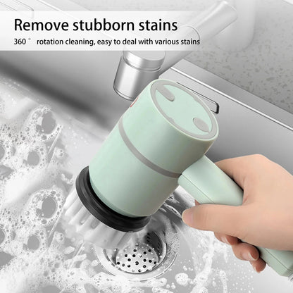 The Smart Brush: Electric Cleaning Brush Dish Washers Automatic Wireless Dishwashing Brush USB Rechargeable