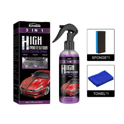 InstaShine ™ - 3 in 1 High Protection Fast Auto Ceramic / Wax Paint Spray